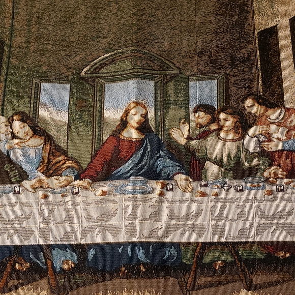 First Supper woven tapestry - Picture 3 of 5
